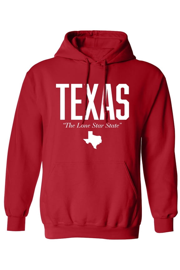 Texas The Lone Star State Adult Hooded Sweatshirt