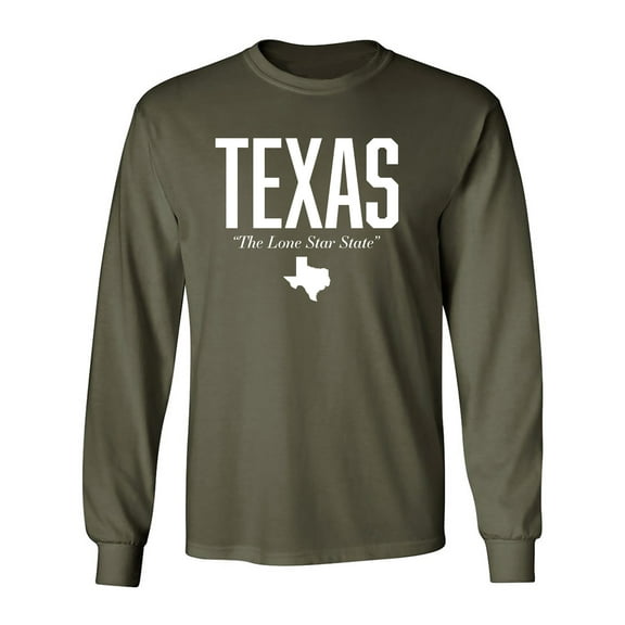 Texas The Lone Star State Adult Long Sleeve T-shirt