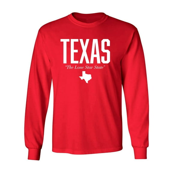 Texas The Lone Star State Adult Long Sleeve T-shirt