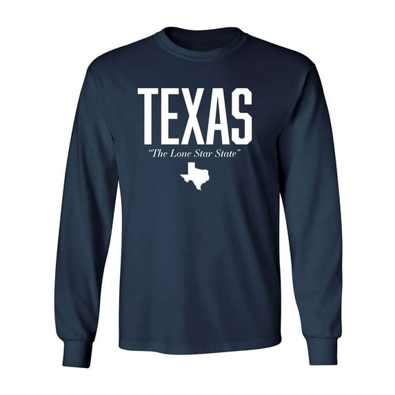 Texas The Lone Star State Adult Long Sleeve T-shirt