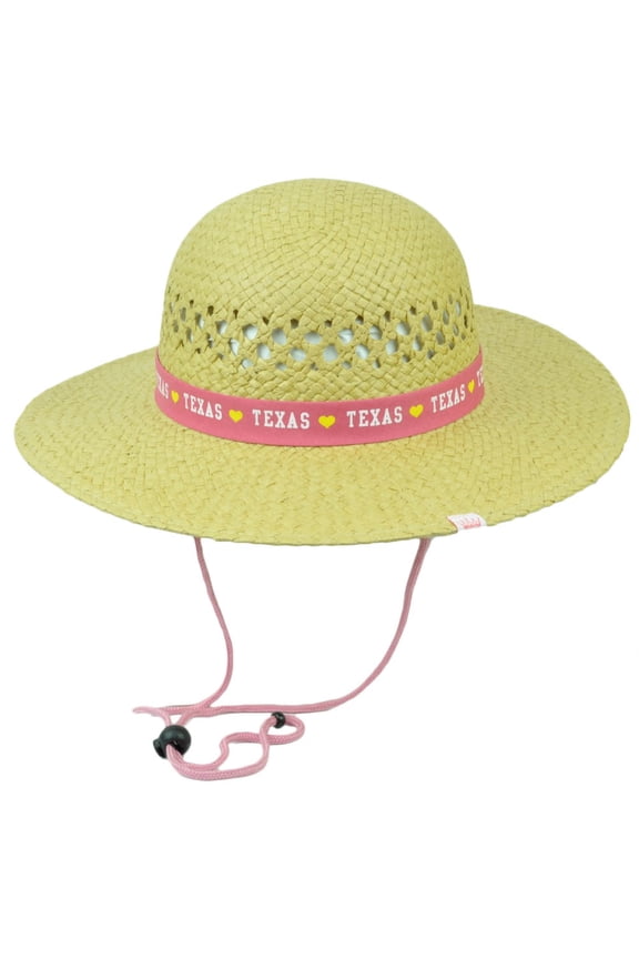 Texas The Lone Star State Big Round Tiller Sun Hat Paper Straw Women USA America