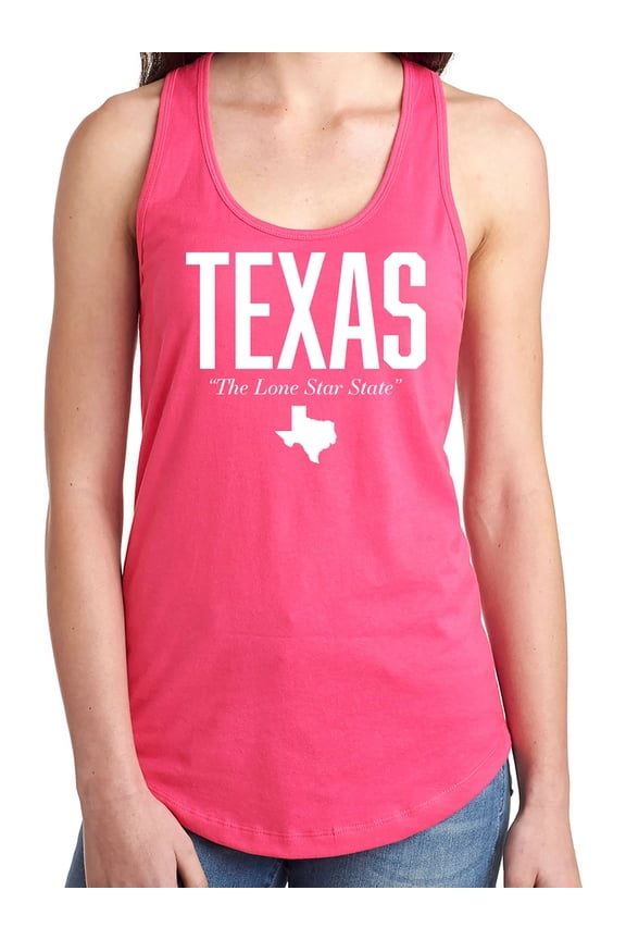 Texas The Lone Star State Racerback Tank
