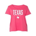 thumbnail image 1 of Texas The Lone Star State Womens Plus Size Scoopneck Tee, 1 of 1