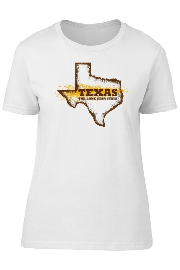 Texas The Lone Star Usa State T-Shirt Women -Image by Shutterstock, Female Small