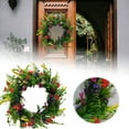 thumbnail image 1 of Texas Style Summer Wreath For Front Door Featuring Realistic Dried Botanicals And Preserved Ranunculus Greenery Decoration, 1 of 7