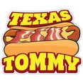thumbnail image 1 of Texas Tommy 24" Decal Concession Stand Food Truck Sticker, 1 of 2