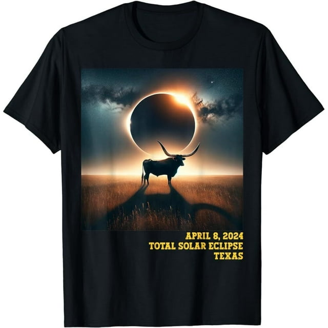 Texas Total Solar Eclipse 2024 Commemorative Astronomical TShirt