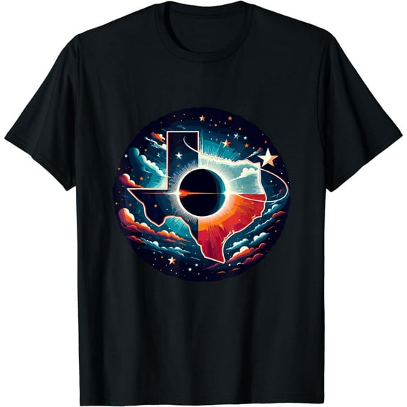 Texas Total Solar Eclipse April 8 2024 Texas Solar Eclipse T-Shirt