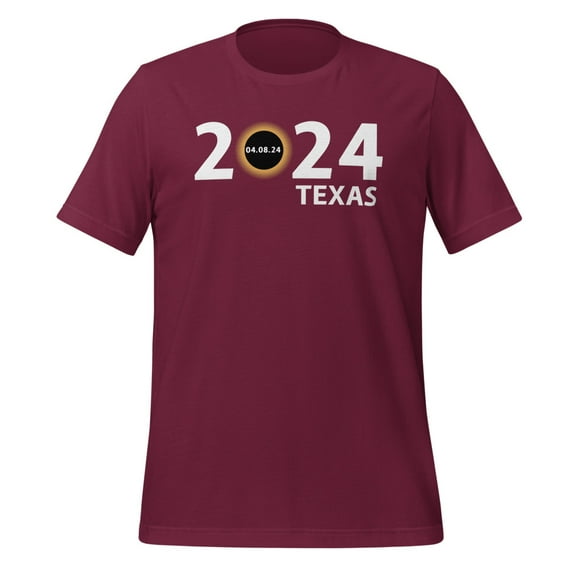 Texas Totality Eclipse Shirt Texas Total Solar Eclipse 2024 T-Shirt Texas Totality Eclipse Shirt 2024 Solar Eclipse April 8 2024 T-Shirt Totality 2024 Shirt (Maroon, XL)