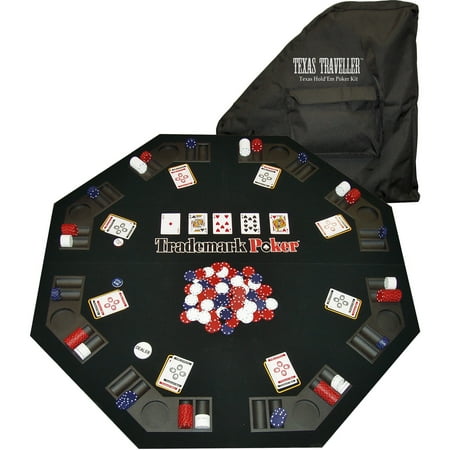 Texas Traveler Table Top & 300 Chip Travel Set