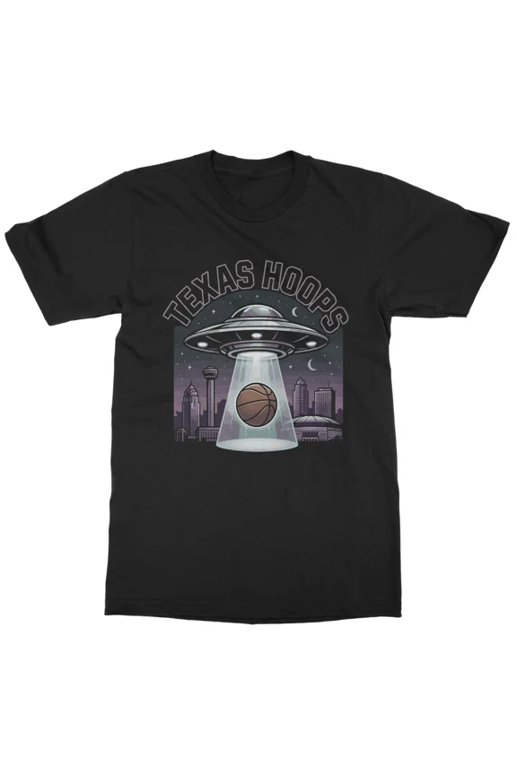 Texas UFO San Antonio Beaming Up Bball Graphic Unisex T-Shirt, S-5XL