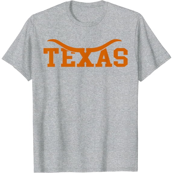 Texas USA Bull American Font T-Shirt