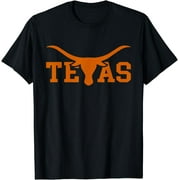 STARRAY Texas USA Longhorn Bull America Font T-Shirt