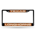 thumbnail image 1 of Texas UT Longhorns NCAA Black Metal Laser Cut License Plate Frame, 1 of 8
