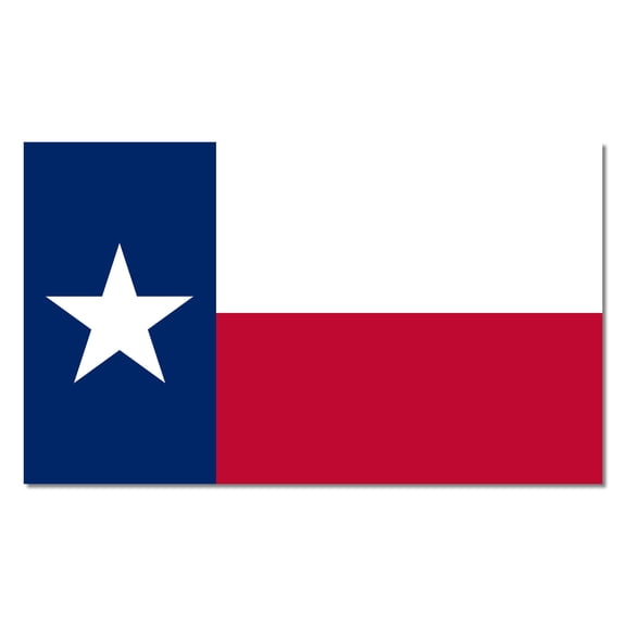 Texas - United State of America State Flag Vinyl Decal Sticker Car Window Bumper 5 X 3 Inches