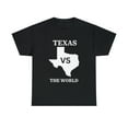 thumbnail image 1 of Texas VS The World Unisex Heavy Cotton Tee T-shirt Football, 1 of 12