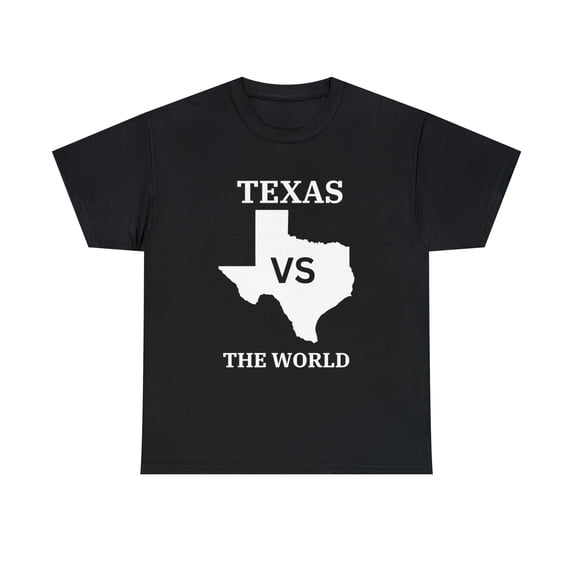 Texas VS The World Unisex Heavy Cotton Tee T-shirt Football