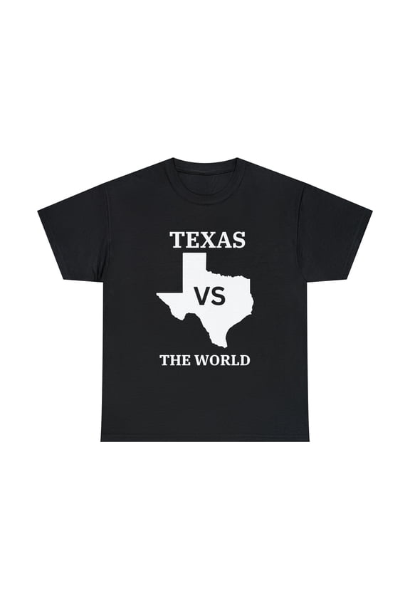 Texas VS The World Unisex Heavy Cotton Tee T-shirt Football