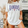 thumbnail image 1 of Texas Vintage Baseball T-shirt | Rangers Shirt | Game Day, White Color, Size L, 1 of 1