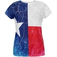thumbnail image 1 of Texas Vintage Distressed State Flag All Over Womens T Shirt Multi SM, 1 of 2