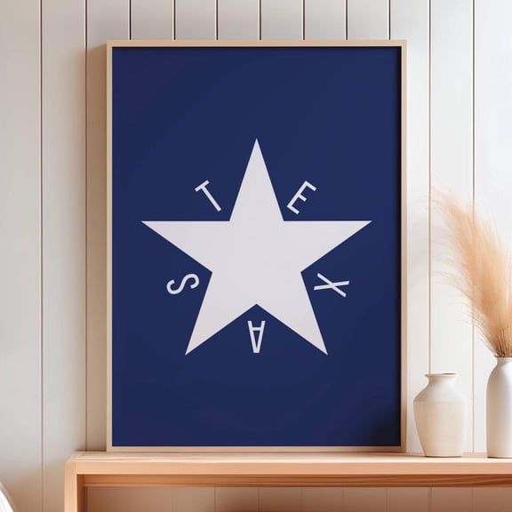 Texas Vintage Travel Poster: Colorful State Art Print UNFRAMED Poster, Wall Art for Decor, Present, 8x12