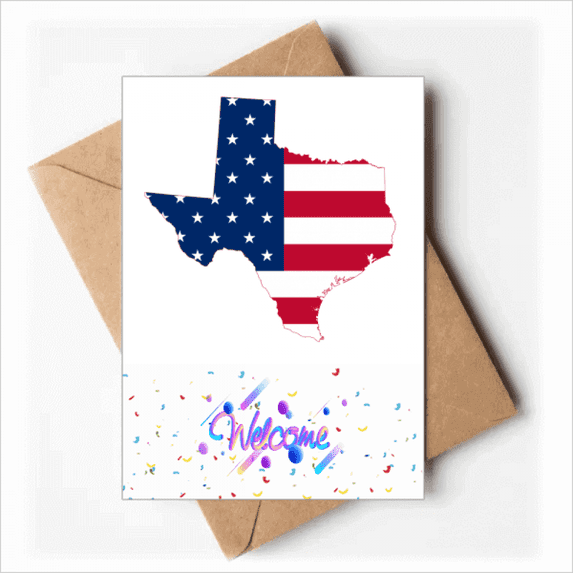 Texas Welcome Back Greeting Cards Envelopes Blank