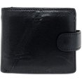 thumbnail image 1 of Texas West Genuine Plain Leather Men's RFID Short Bifold Buckle Wallet in 5 colors, 1 of 1