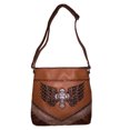 thumbnail image 1 of Texas West Rhinestone Cross Angel Wings Shoulder Messenger Bag, 1 of 5