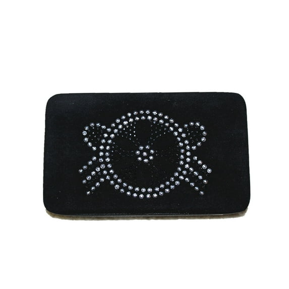 Texas West Rhinestone Women's Clip Wallet With Extra Checkbook In Multi Pattern