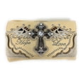 thumbnail image 1 of Texas West Western Rhinestone Laser Cut Cross Crossbody Small Pouch Wallet in 6 colors, 1 of 3