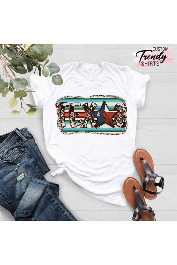 Texas Western Shirt, Women Texas Shirt, Texas Gifts for Women, Texans Shirt for Women, Leopard Print Shirt, American Flag Shirt, USA Shirt SWEATSHIRT All Size S-5XL