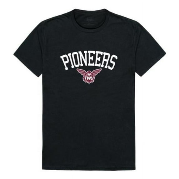 Texas Womans University Pioneers Arch T-Shirt, Black - 2XL