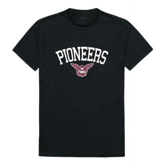 Texas Womans University Pioneers Arch T-Shirt, Black - Extra Large