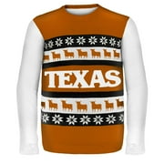 Forever Collectibles Texas Wordmark NCAA Ugly Sweater X-Large Male
