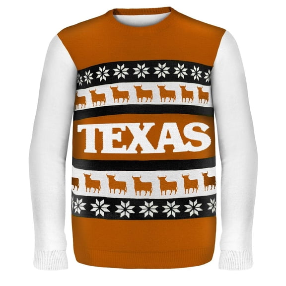 Forever Collectibles Texas Wordmark NCAA Ugly Sweater X-Large Male