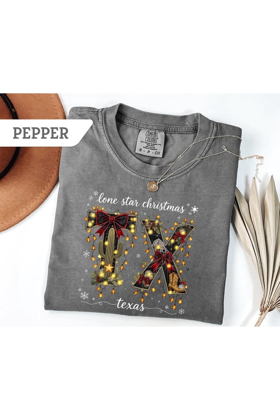 Texas Xmas Sweatshirt, Christmas Lights TX Shirt, Coquette TX Sweater, Xmas Barn Boots Shirt, Lone Star Christmas Texas Tee