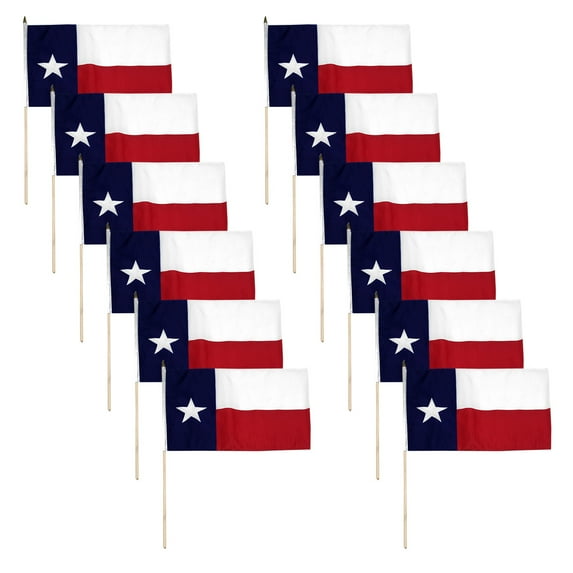 Texas flag 12 x 18 inch -12PK
