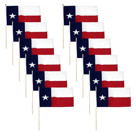 Texas flag 12 x 18 inch -12PK
