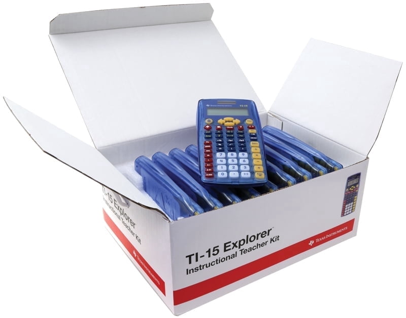 Texas instruments TI15TK Financial Calculator Dual-Power Battery & Solar, Yellow, 10 Pack