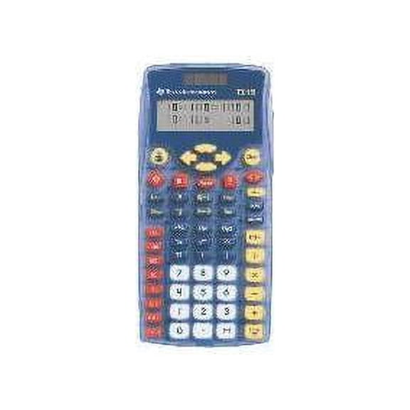 Texas instruments TI15TK Financial Calculator Dual-Power Battery & Solar, Yellow, 10 Pack