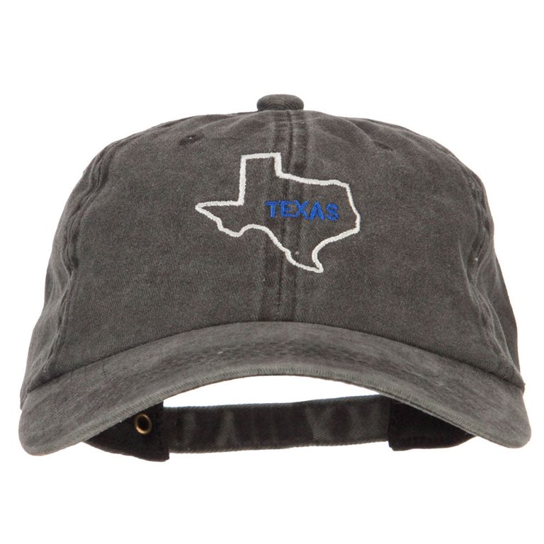 Texas Map Outline Baseball  Embroidered Cotton Adjustable Hat Cap Texas State Flag Map Embroidered Cap Texas Cap Texas Hat  main image 3