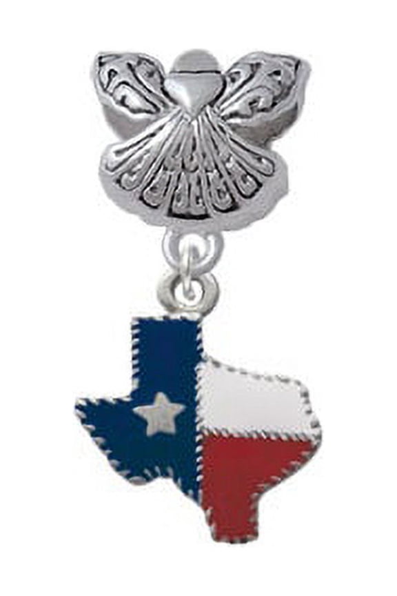 Texas with Rope Border - Guardian Angel Charm Bead