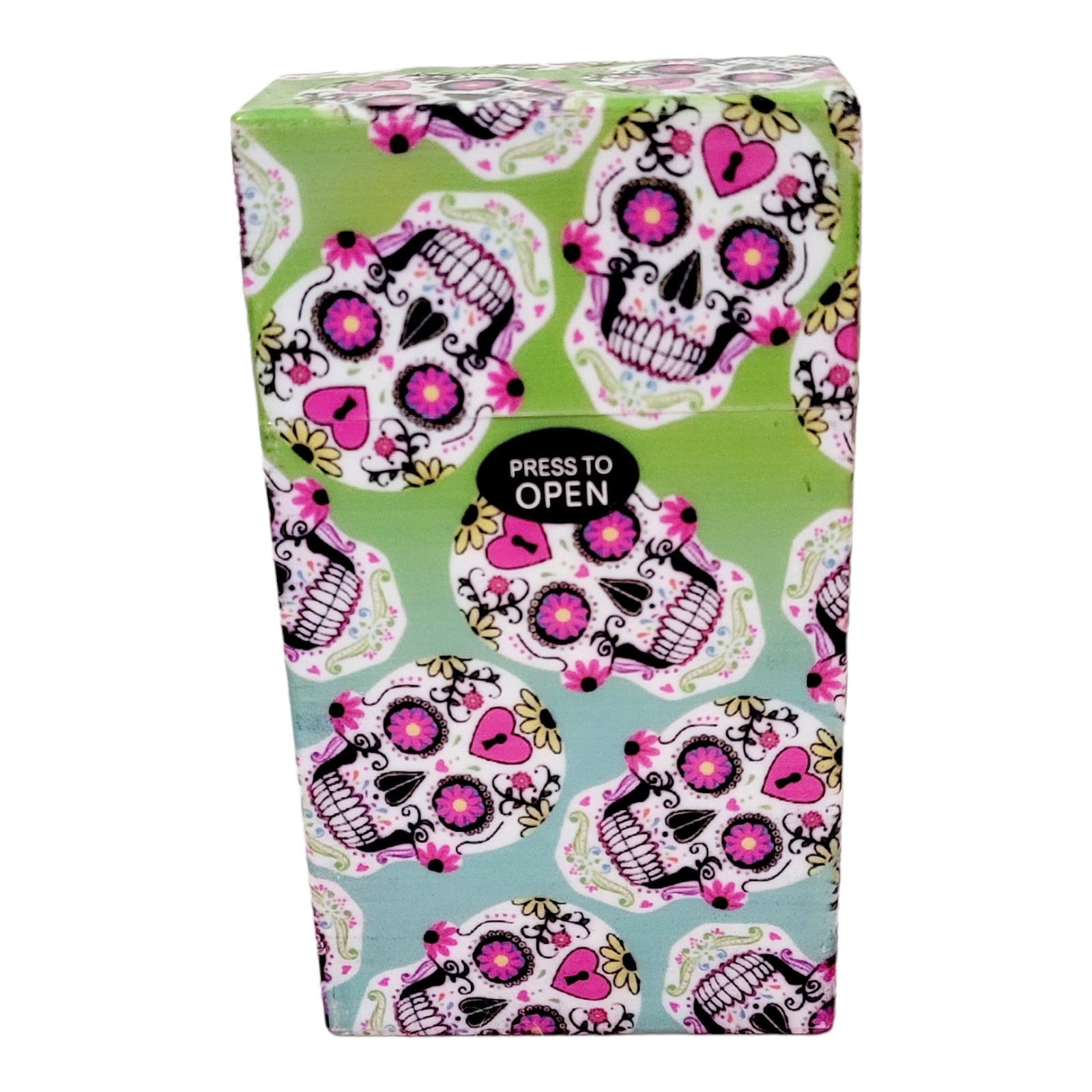 Texcyngoods Adult Womens Cigarette Case For 100s Pop Up Lid Plastic Pack Holder