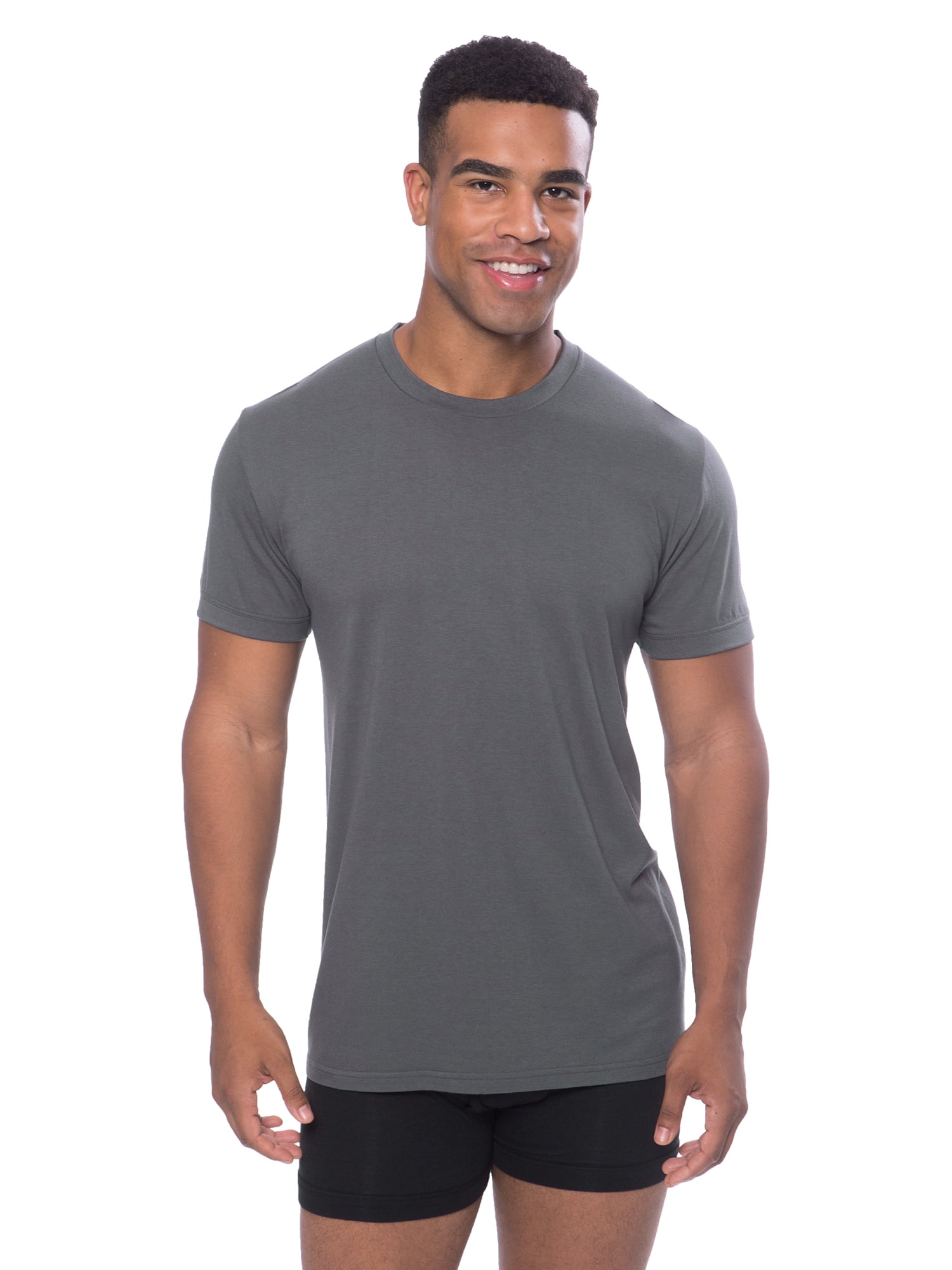 Texere Crew Neck Undershirt for Men - Luxury Shirt in Bamboo Viscose ...