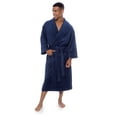 thumbnail image 1 of Texere Mens Luxury Terry Cloth Bathrobe - Modal & Organic Cotton (EcoComfort, Medieval Blue, LXL), 1 of 6