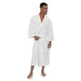 thumbnail image 1 of Texere Mens Luxury Terry Cloth Bathrobe - Modal & Organic Cotton (EcoComfort, Natural White, LXL), 1 of 6