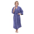 thumbnail image 1 of TexereSilk Women's Luxury Terry Cloth Bathrobe - Soft Modal & Organic Cotton (Kashmir Blue, SM), 1 of 6