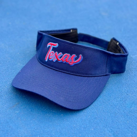 Texian Pride Texas Tennis Visor (Navy)