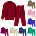 thumbnail image 1 of Texiao Comfort Sweatsuits for Women,Women's Solid Hooded Sport Sweatshirt Tracksuit Set, 1 of 9