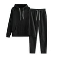thumbnail image 1 of Texiao Comfort Sweatsuits for Women,Women's Solid Hooded Sports Sweatshirt Set, 1 of 7